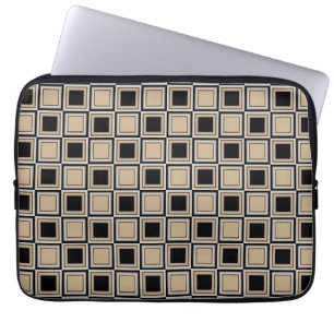 Squares pattern laptop sleeve