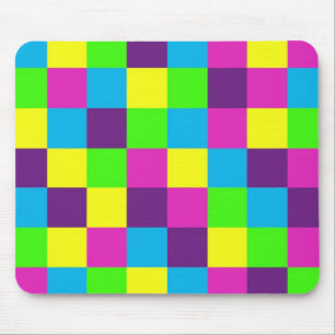 Squares  pattern mouse pad