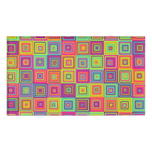 Squares Pattern Name Tag