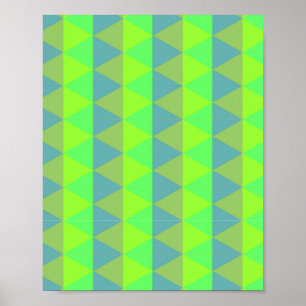 Squares pattern poster