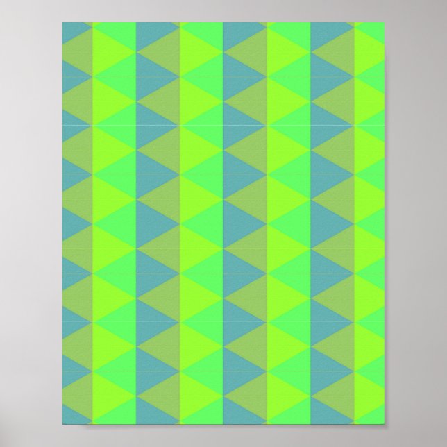 Squares pattern poster (Front)