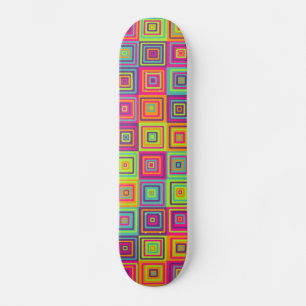 Squares Pattern Skateboard