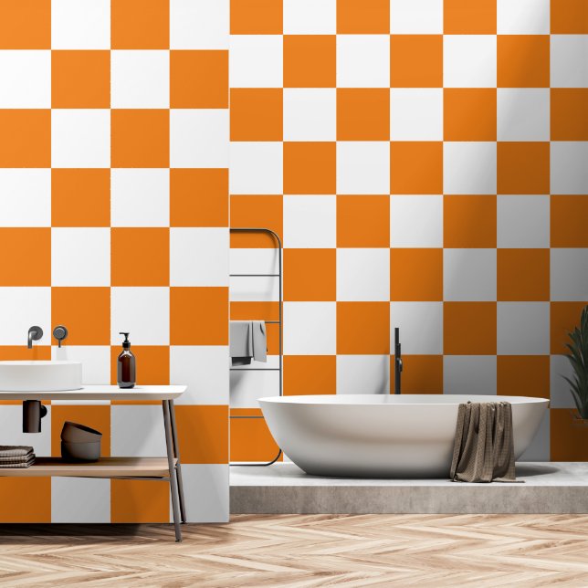 Squares pattern wallpaper (Bathroom)