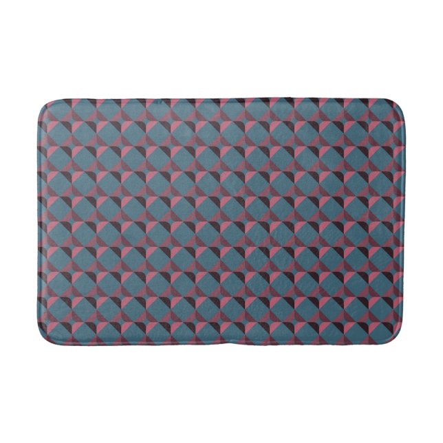 Squares & Rounded Squares Bath Mat (Front)