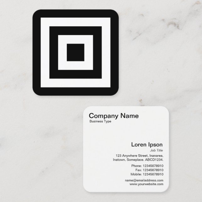 Squares Square Business Card (Front/Back)