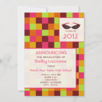 Squares & Sunglasses Graduation Announcement
