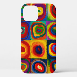 Squares with Circles, Abstract, Wassily Kandinsky iPhone 12 Case