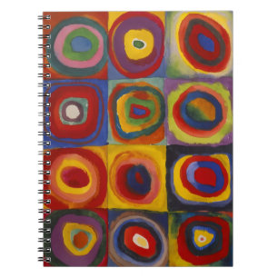 Squares With Concentric Circles Notebook