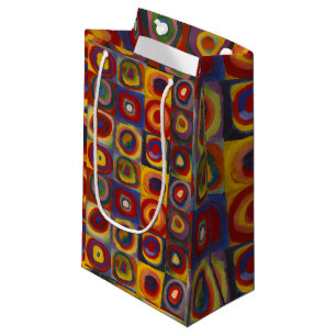 Squares With Concentric Circles Small Gift Bag