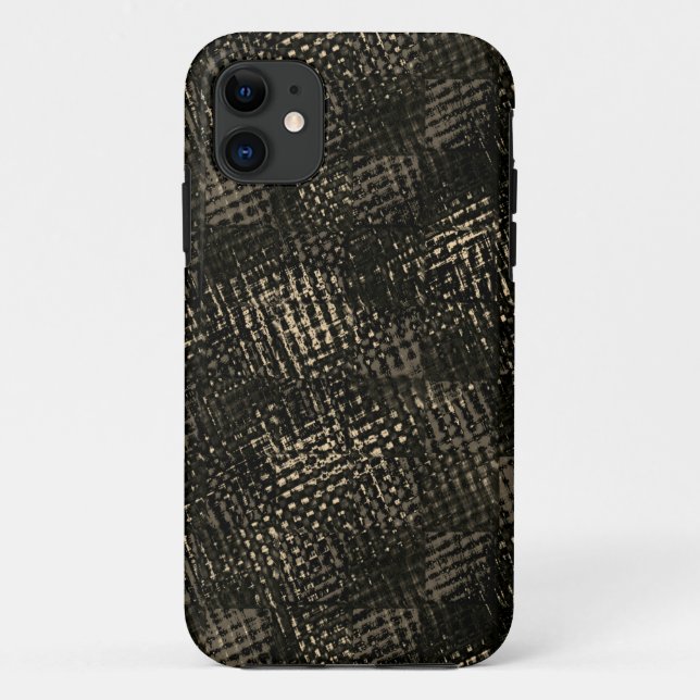 Squares with crossed scratches or dark brown cubes Case-Mate iPhone case (Back)