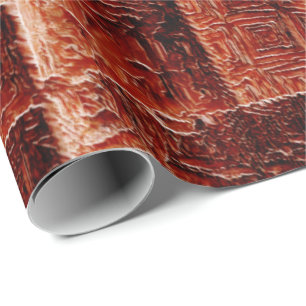 Squares with dark and light red wall texture wrapping paper