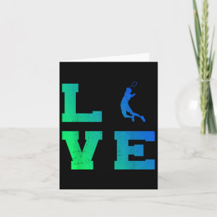 Squash Badminton Player Mens Shuttle Badminton Card