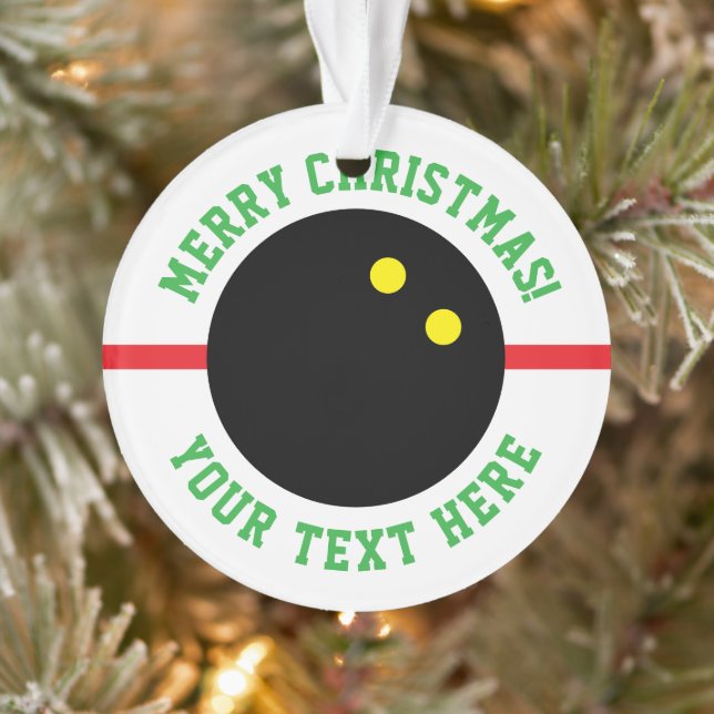 Squash ball Christmas tree ornament gift (Tree)