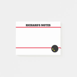Squash ball Post-it® Notes for sticky messages