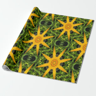 Squash Blossom Stars.... Wrapping Paper