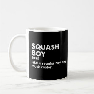 Squash Boy Definition Funny Squash Sport Player Coffee Mug