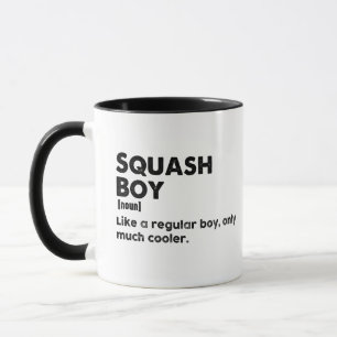 Squash Boy Funny Definition Squash Lover & Player Mug