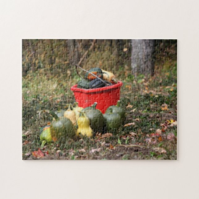 Squash Country Garden Harvest Orton Effect Jigsaw Puzzle (Horizontal)
