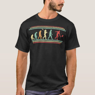 Squash Evolution  Squash Player With Racket & Ball T-Shirt