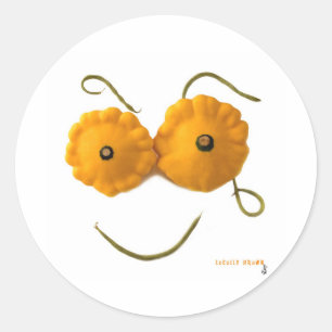 Squash Face Classic Round Sticker