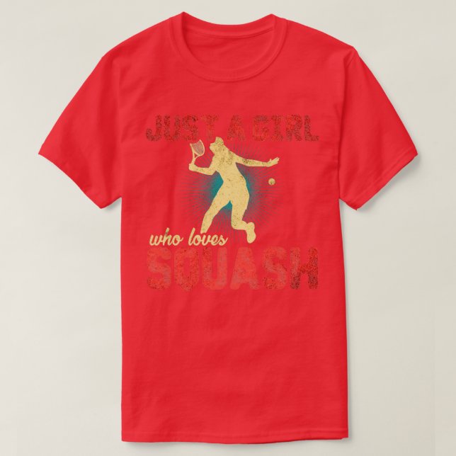 Squash Girl T-Shirt (Design Front)