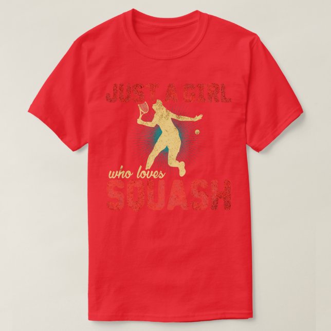 Squash Girl T-Shirt (Design Front)