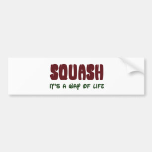 Squash It's a way of life Bumper Sticker