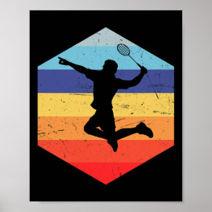 Squash Men's Badminton Player Poster