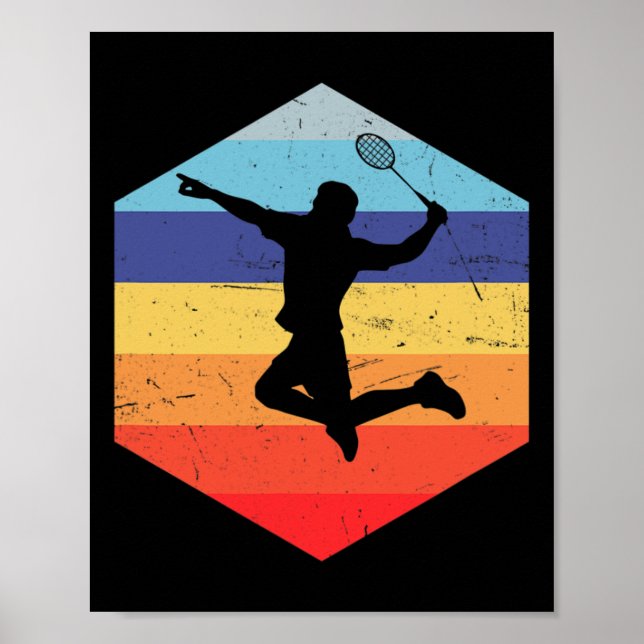 Squash Men's Badminton Player  Poster (Front)