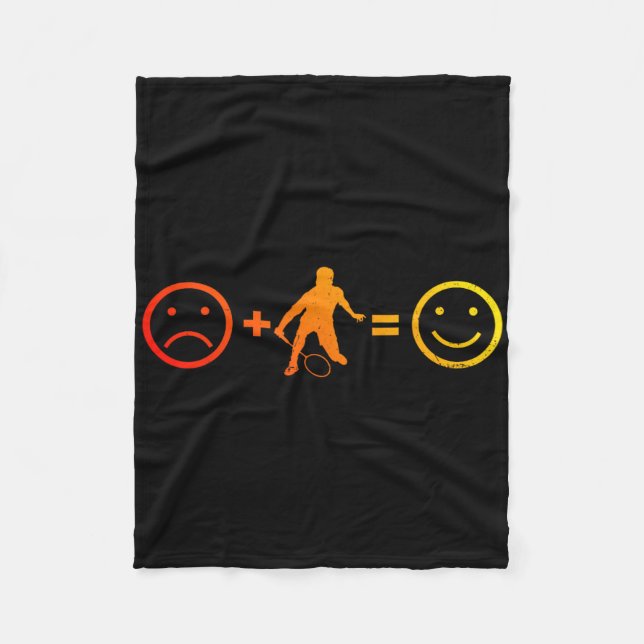 Squash Men's Women's Badminton Player  Fleece Blanket (Front)