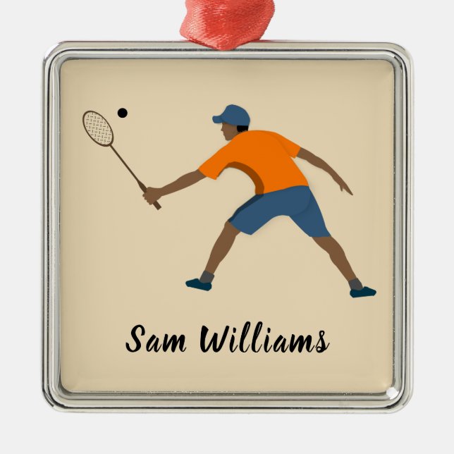 Squash Metal Ornament (Front)