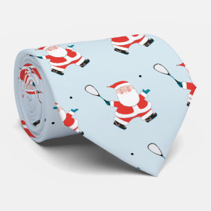 squash player Christmas novelty Neck Tie