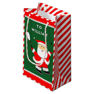 Squash Player Christmas Small Gift Bag