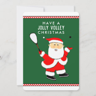 squash player holiday card