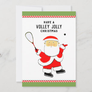 squash player holiday card