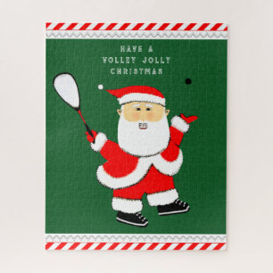 Squash Player Holiday Gifts Jigsaw Puzzle