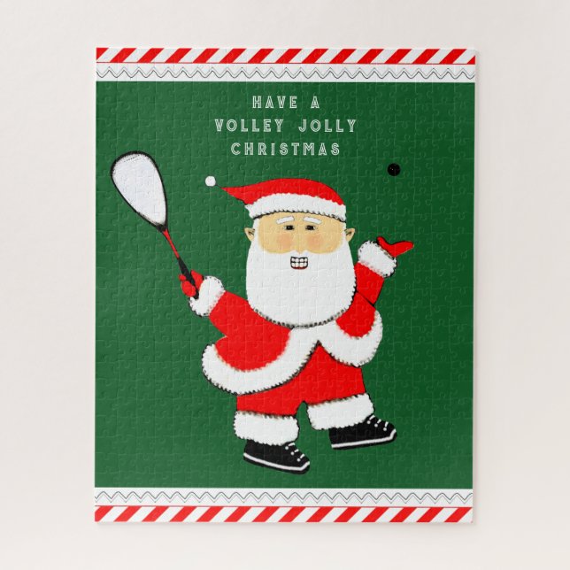 Squash Player Holiday Gifts Jigsaw Puzzle (Vertical)