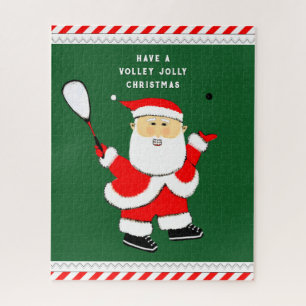 Squash Player Holiday Gifts Jigsaw Puzzle