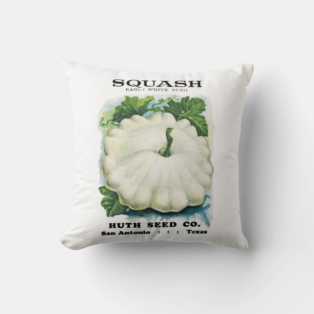 Squash Seed Packet Label Cushion (Front)