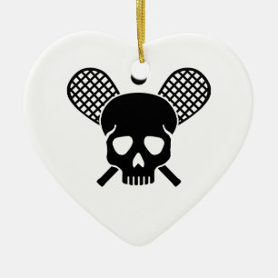 Squash skull ceramic ornament