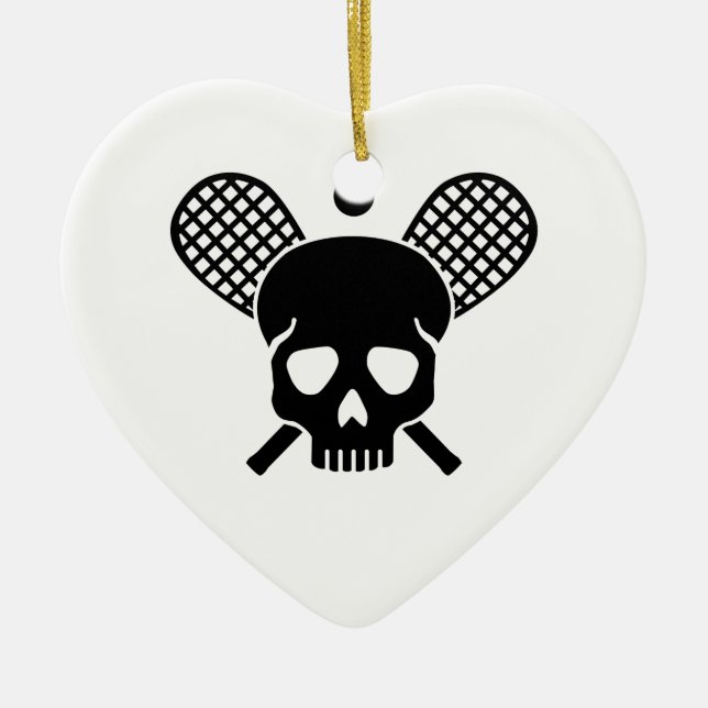 Squash skull ceramic ornament (Front)