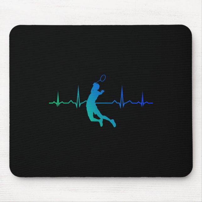Squash Womens Mens Shuttle Badminton Player  Mouse Pad (Front)