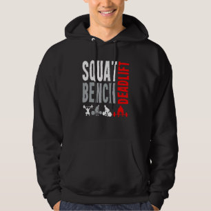 Squat Deadlift Bench Bodybuilding Weight Training Hoodie