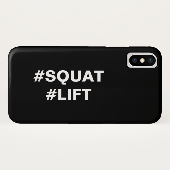 #SQUAT #LIFT iPhone Case (Back (Horizontal))