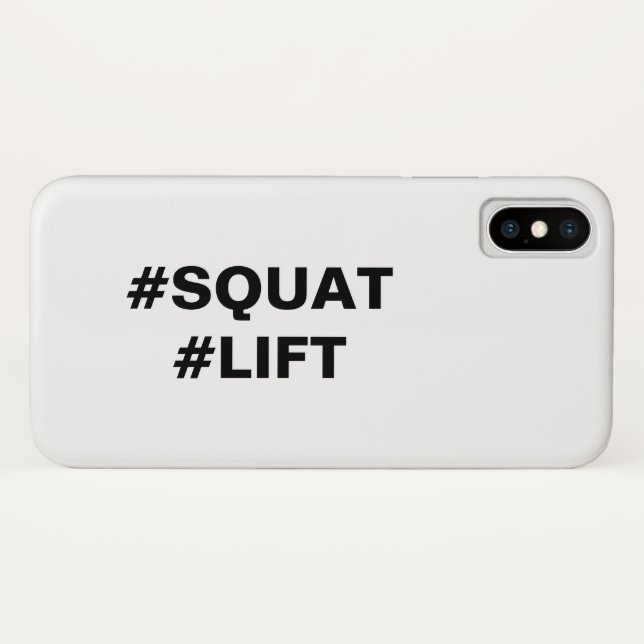 #SQUAT #LIFT iPhone Case (Back (Horizontal))
