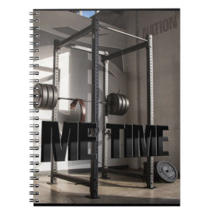 Squat Rack Workout Motivation - Me Time - Gym Notebook