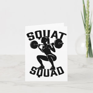 Squat Squad Workout Partner Trainer Coach Bodybuil Card