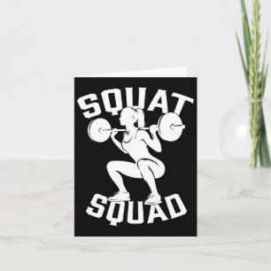 Squat Squad Workout Partner Trainer Coach Bodybuil Card