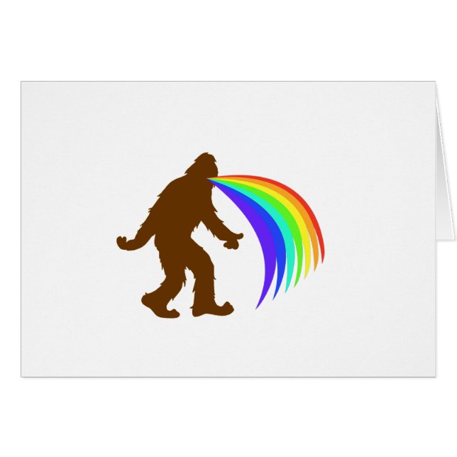 Squatch Barfing A Rainbow (Front Horizontal)