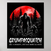 Squatch Funny Bigfoot Dad Sasquatch Yeti Fathers D